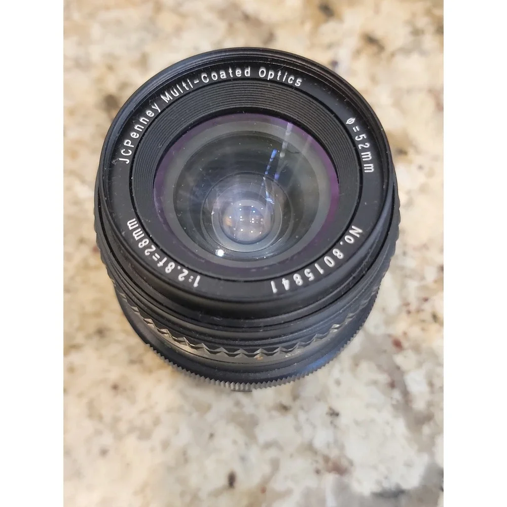 JCPenney Multi-Coated  1:2.8f=28mm FD Mount With Lens Caps